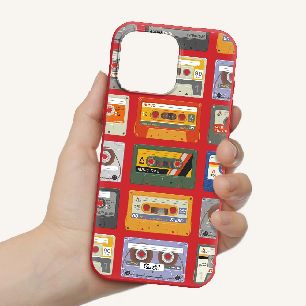 All My Cassettes Apple Iphone 16 Pro Max Silicone Imperial Red Case