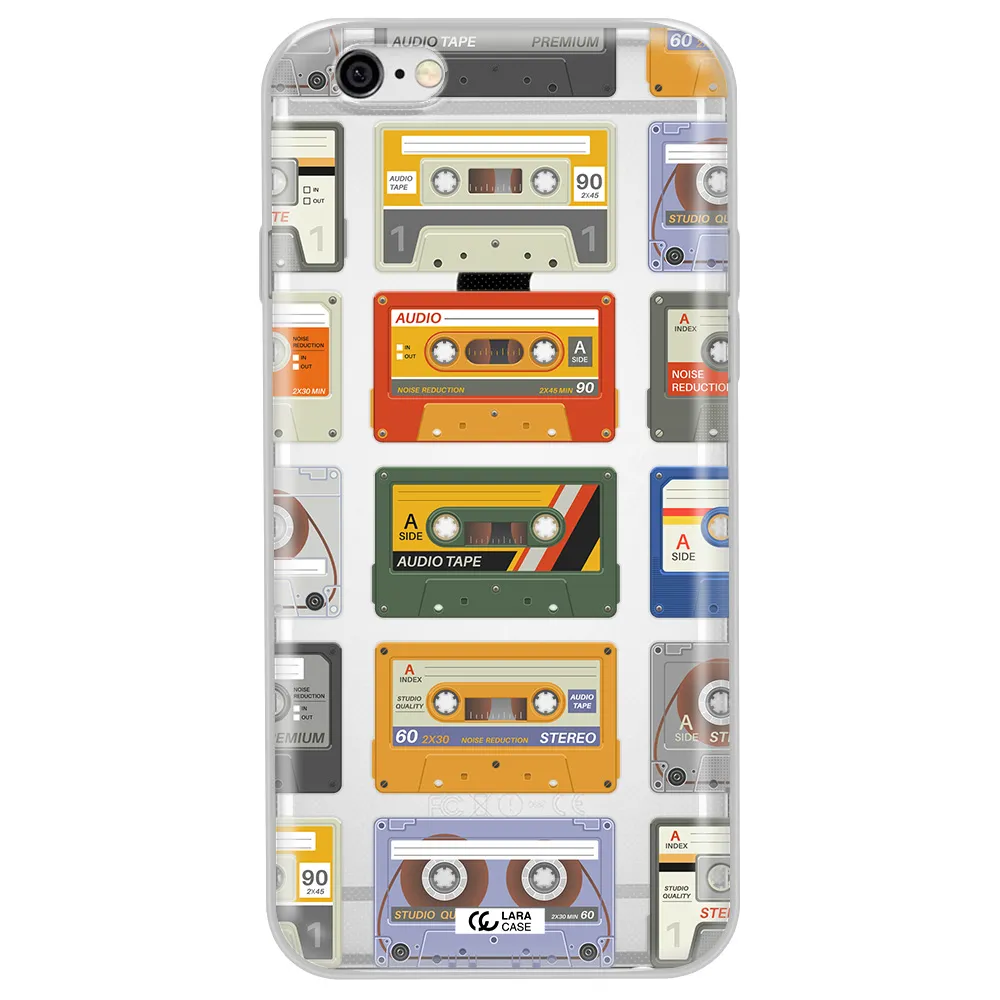All My Cassettes Apple iPhone 6 plus Clear TPU Case