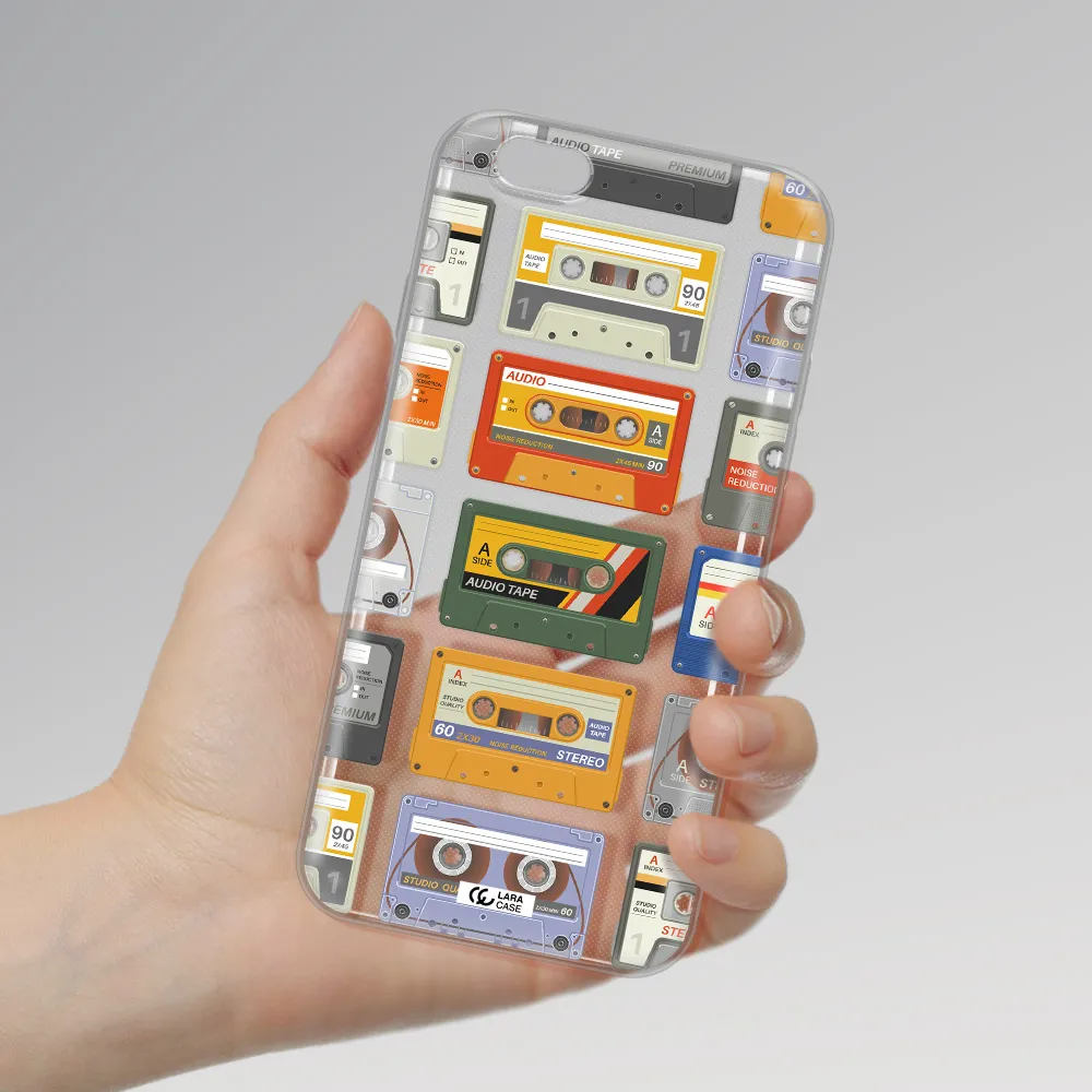 All My Cassettes Apple iPhone 6 plus Clear TPU Case