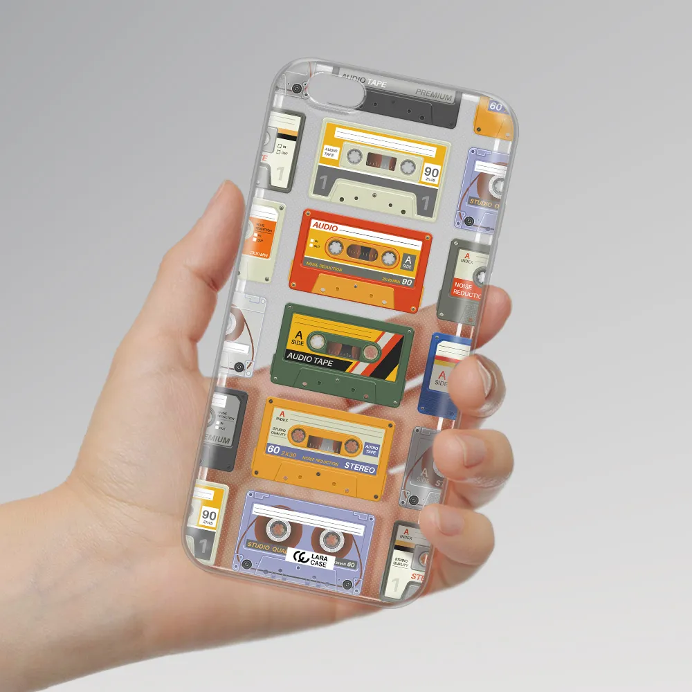 All My Cassettes Apple iPhone 6 s plus Clear TPU Case