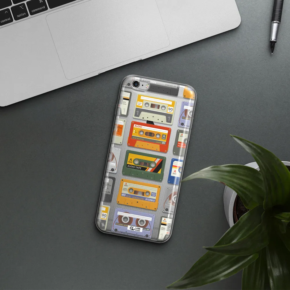 All My Cassettes Apple iPhone 6 s plus Clear TPU Case