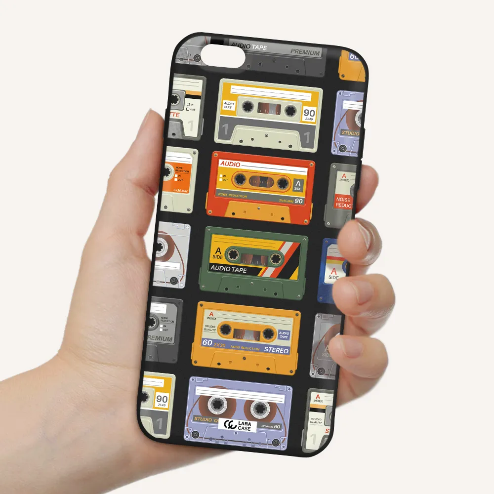 All My Cassettes Apple iPhone 6 s plus Silicone black Case
