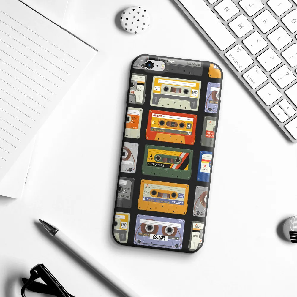 All My Cassettes Apple iPhone 6 s plus Silicone black Case