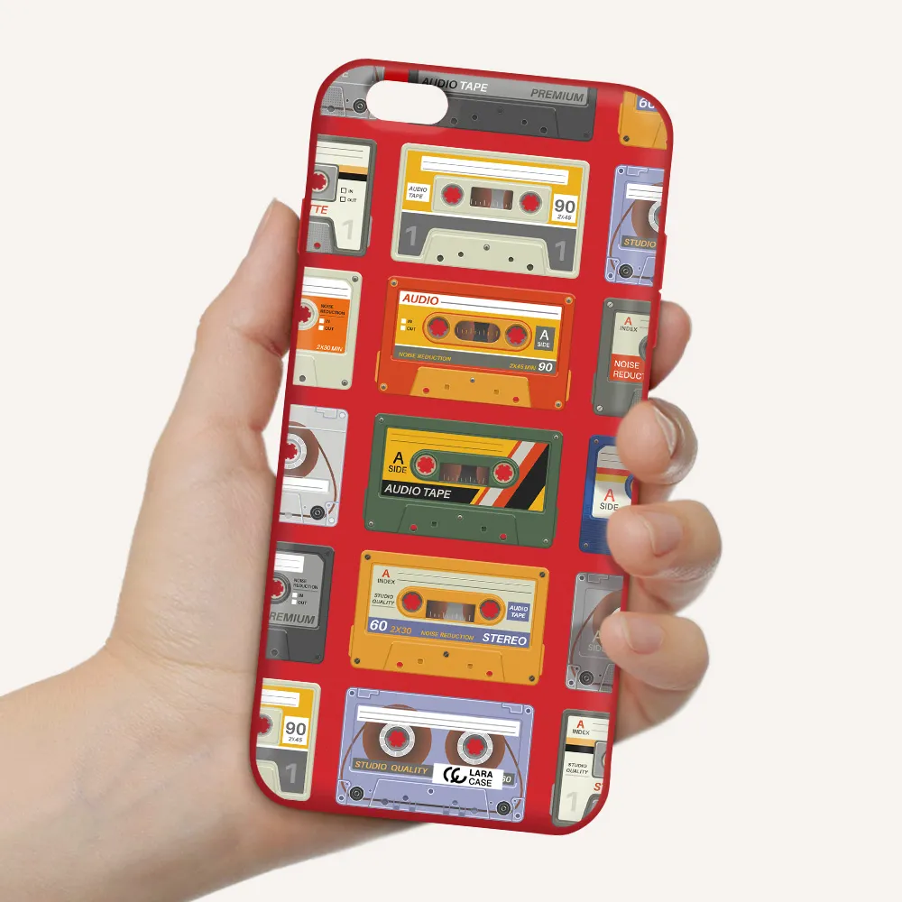 All My Cassettes Apple iPhone 6 s plus Silicone Imperial Red Case