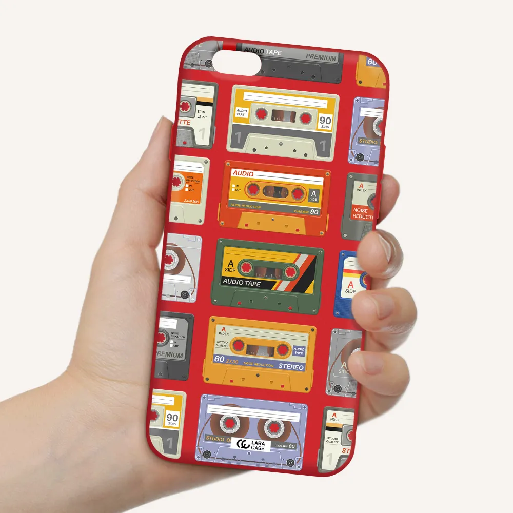 All My Cassettes Apple iPhone 6 Silicone Imperial Red Case