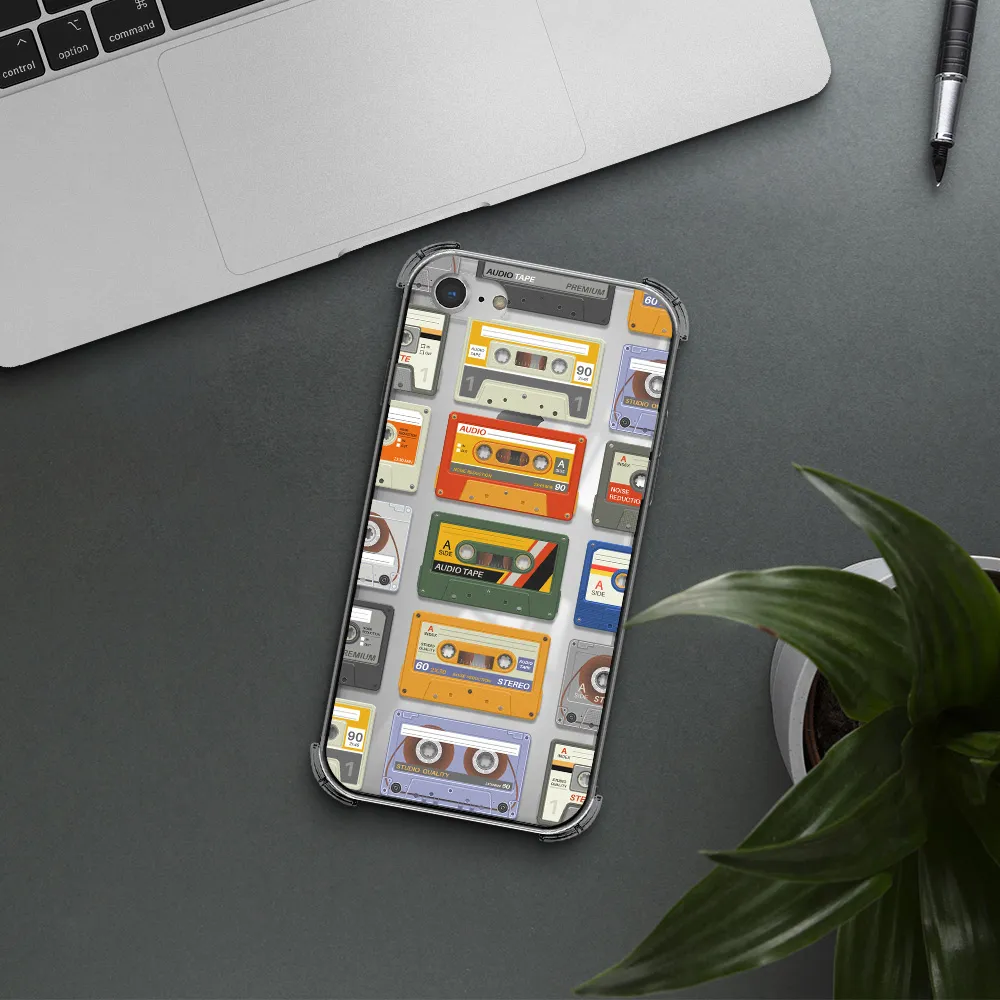 All My Cassettes Apple iPhone 7 Clear PC Case