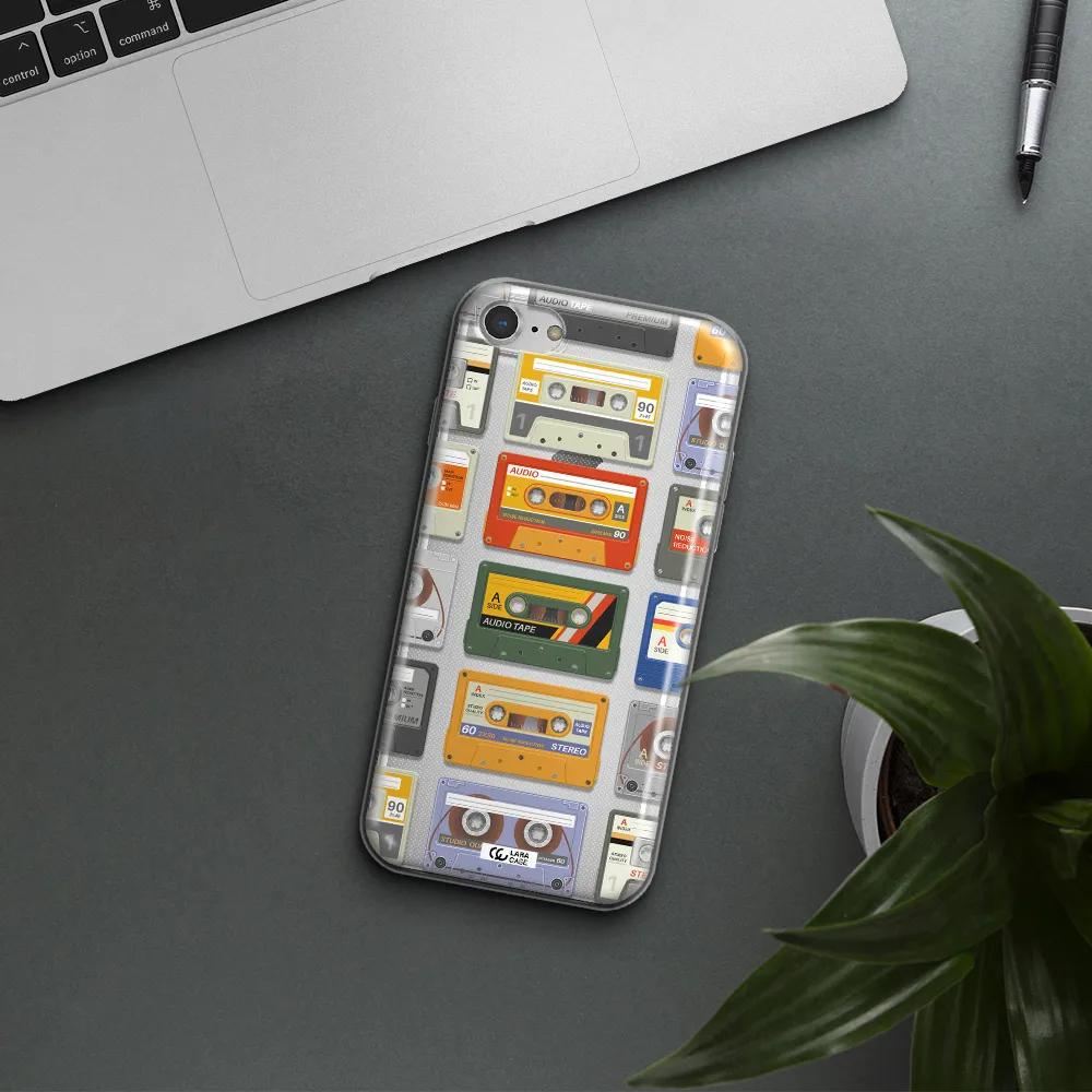 All My Cassettes Apple iPhone 7 Clear TPU Case