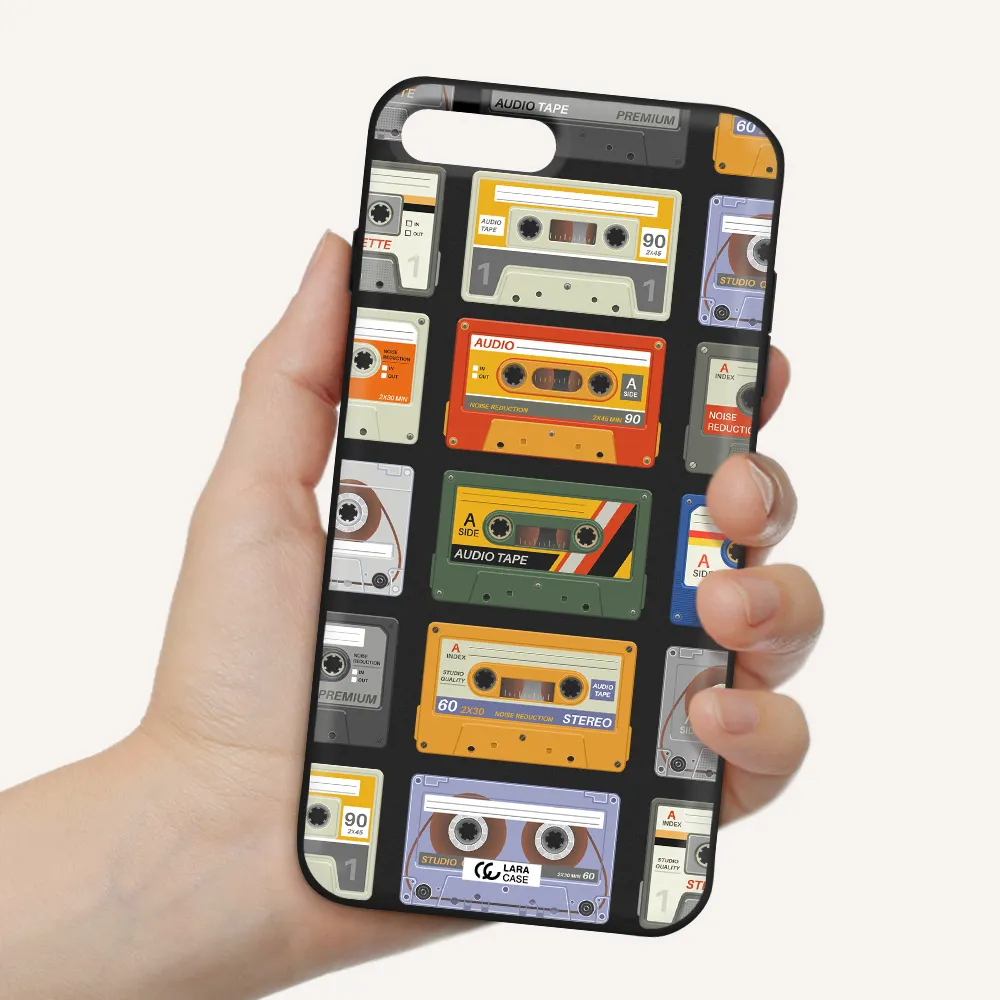 All My Cassettes Apple iPhone 7 plus Silicone black Case