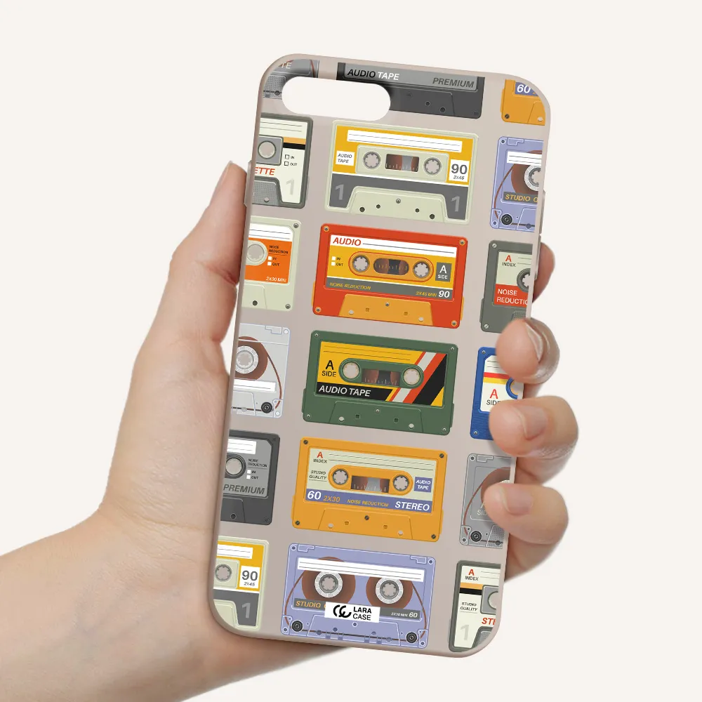All My Cassettes Apple iPhone 7 plus Silicone Stone Case