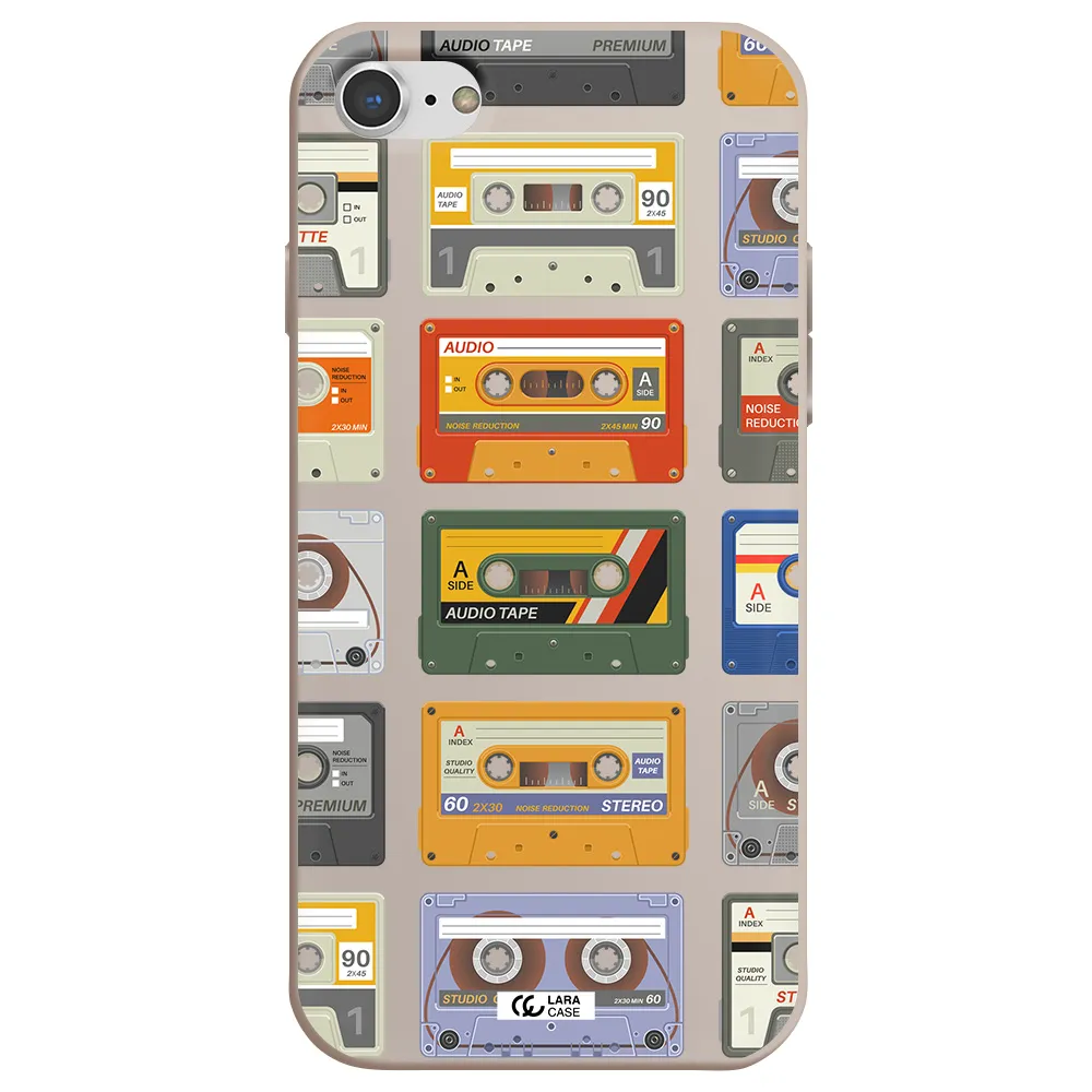 All My Cassettes Apple iPhone 7 Silicone Stone Case