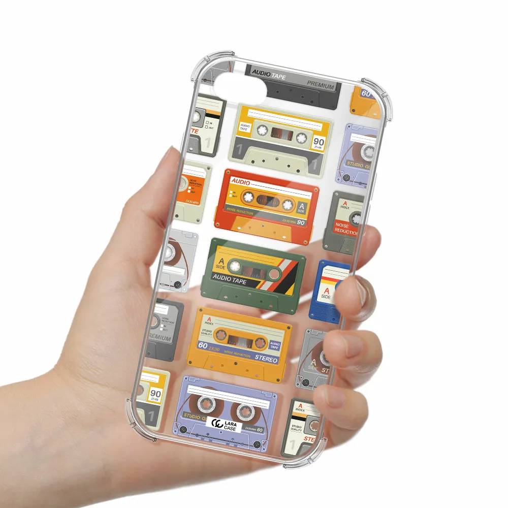 All My Cassettes Apple iPhone 8 Clear PC Case
