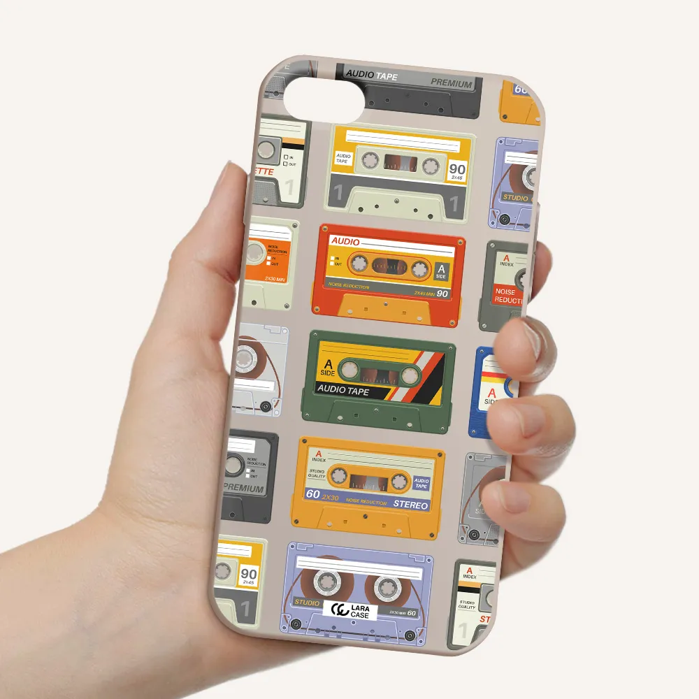 All My Cassettes Apple iPhone 8 Silicone Stone Case