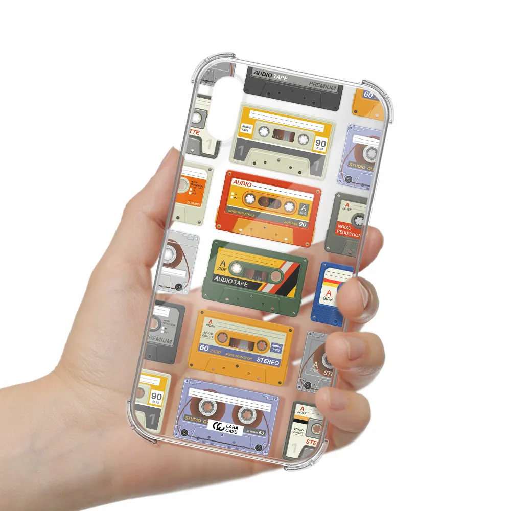 All My Cassettes Apple iPhone X Clear PC Case