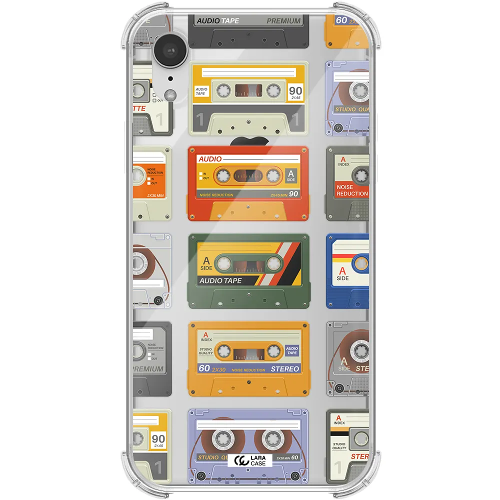 All My Cassettes Apple iPhone XR Clear PC Case