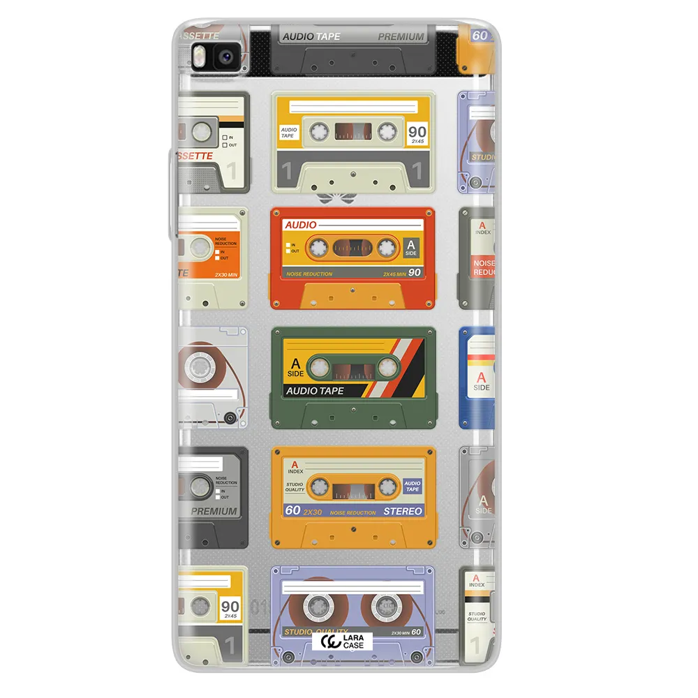 All My Cassettes Huawei P8 Clear TPU Case