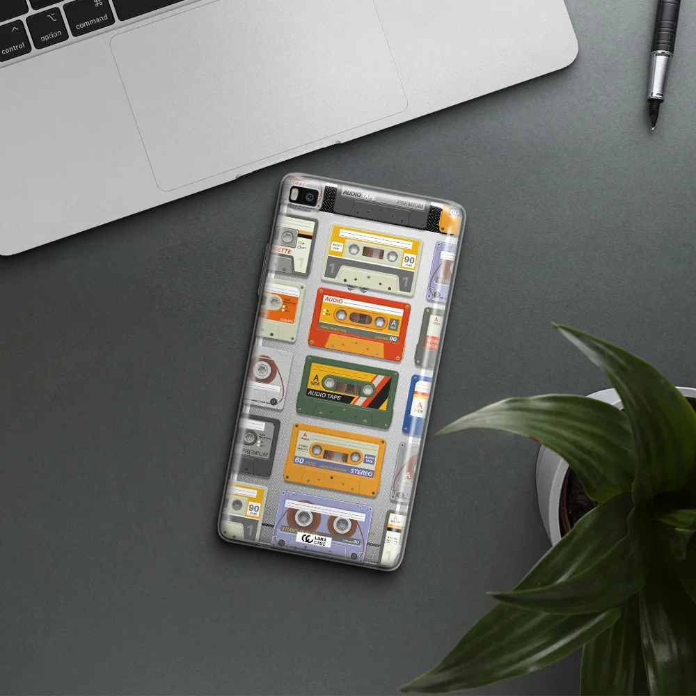 All My Cassettes Huawei P8 Clear TPU Case