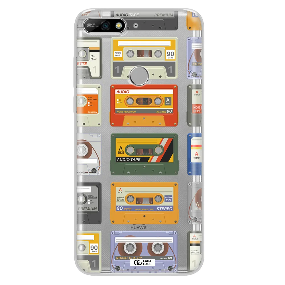 All My Cassettes Huawei Y7 2018 Clear TPU Case