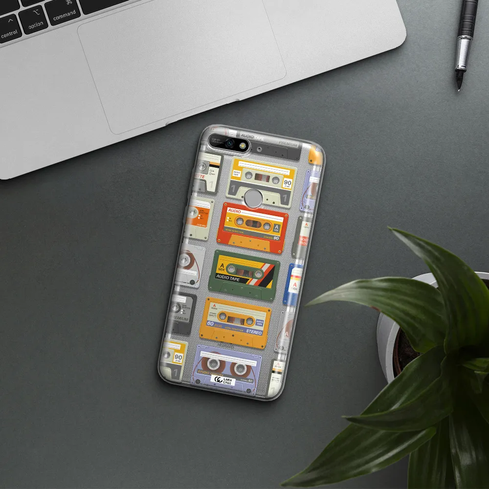 All My Cassettes Huawei Y7 2018 Clear TPU Case