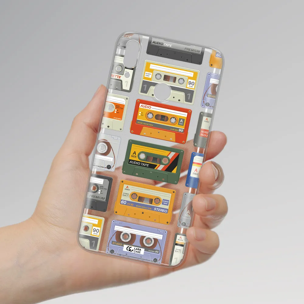 All My Cassettes Huawei Y7 2019 Clear TPU Case