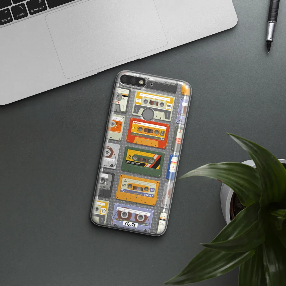 All My Cassettes Huawei Y7 Prime 2018 Clear TPU Case