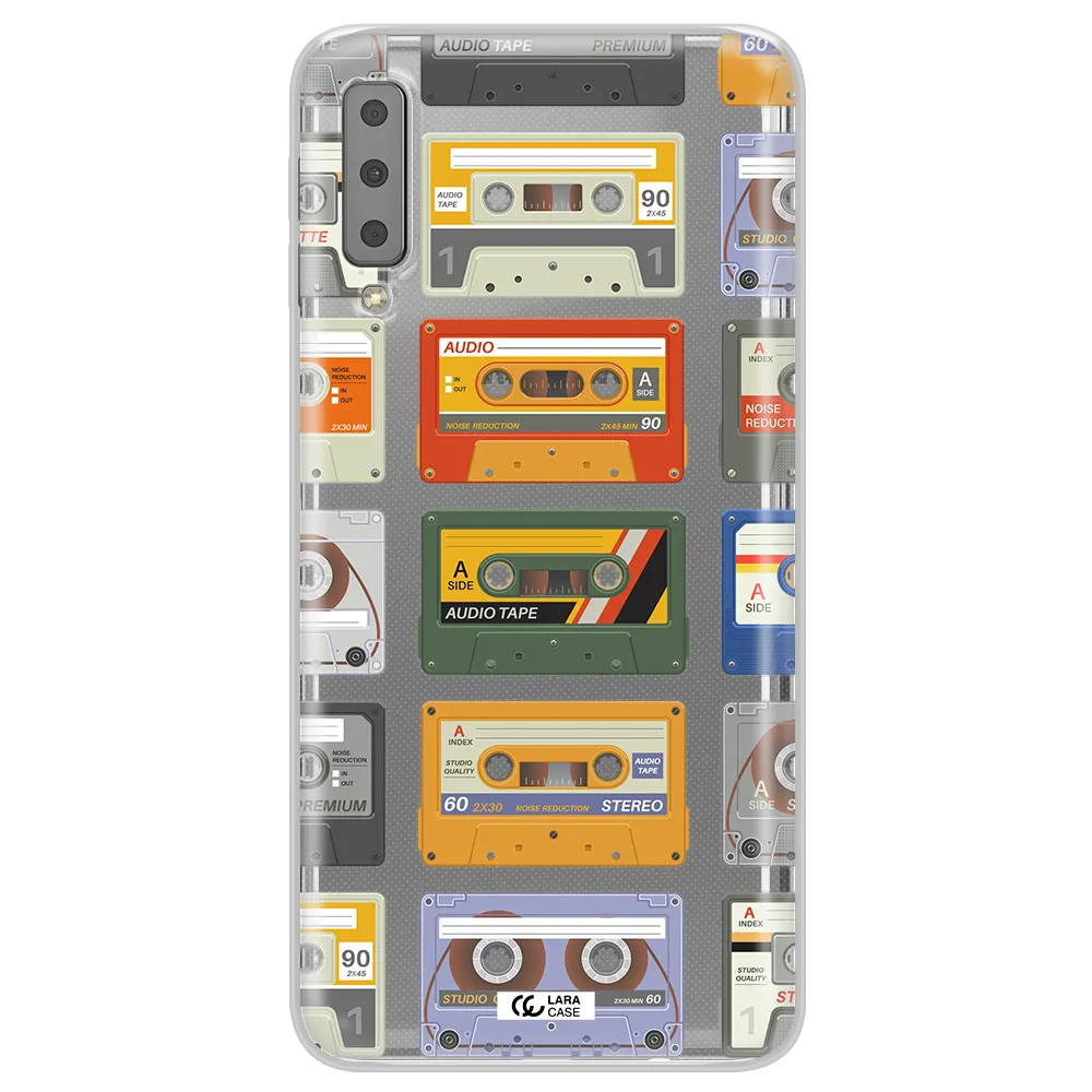 All My Cassettes Samsung A7 2018 Clear TPU Case