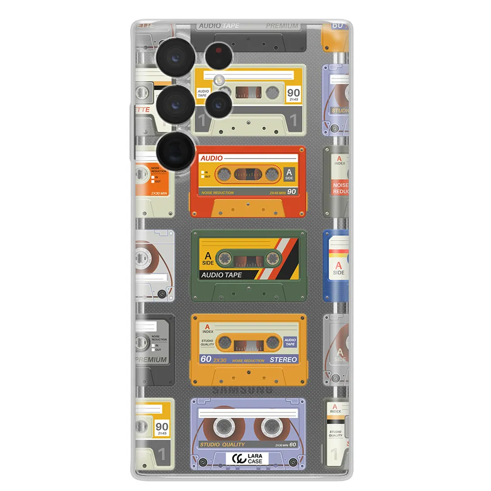 All My Cassettes Samsung S 22 Ultra Clear TPU Case