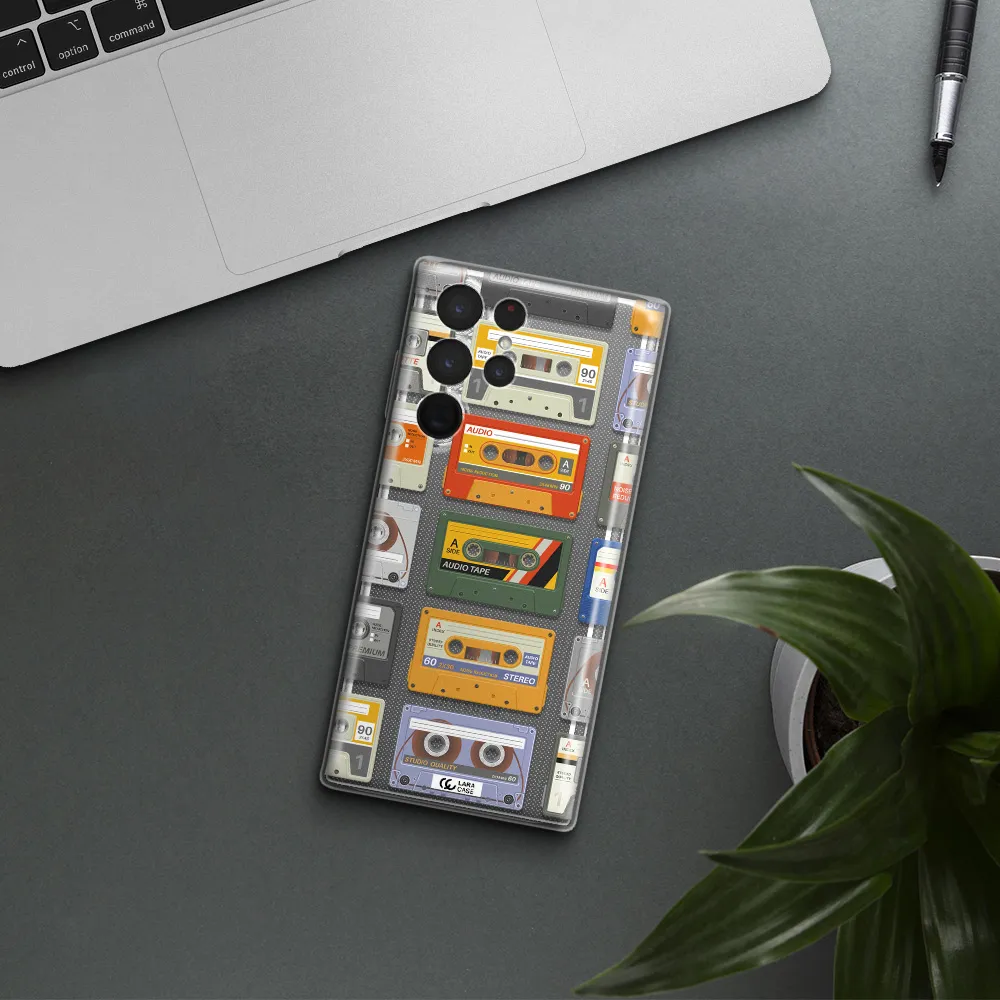 All My Cassettes Samsung S 22 Ultra Clear TPU Case