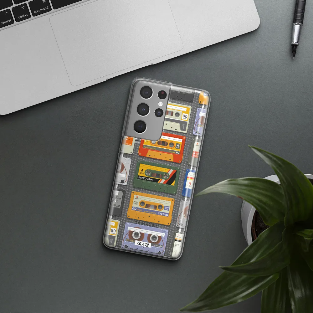 All My Cassettes Samsung S21 Ultra Clear TPU Case