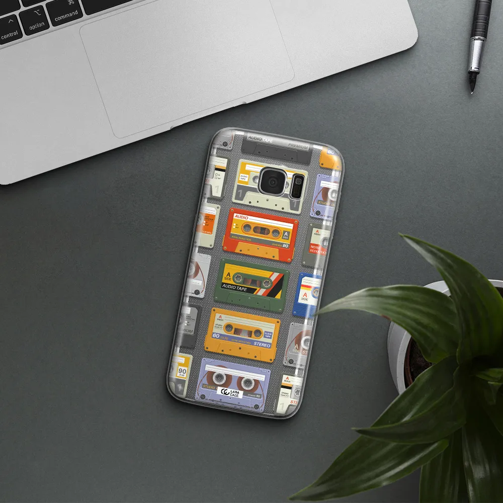 All My Cassettes Samsung S7 Edge Clear TPU Case