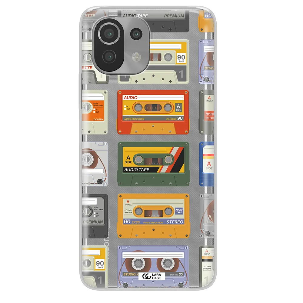 All My Cassettes Xiaomi Mi 11 Lite Clear TPU Case