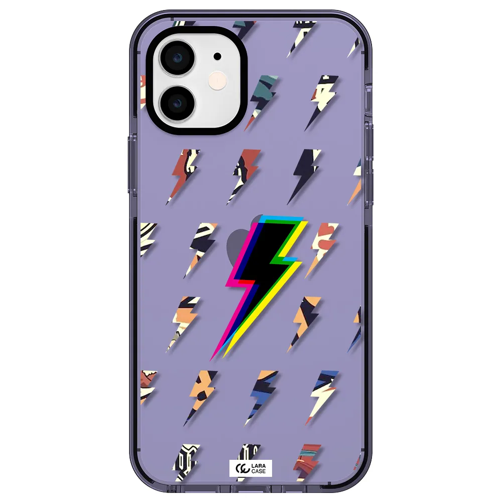 Thunder Glitch Apple iPhone 11 impact Lilac Case