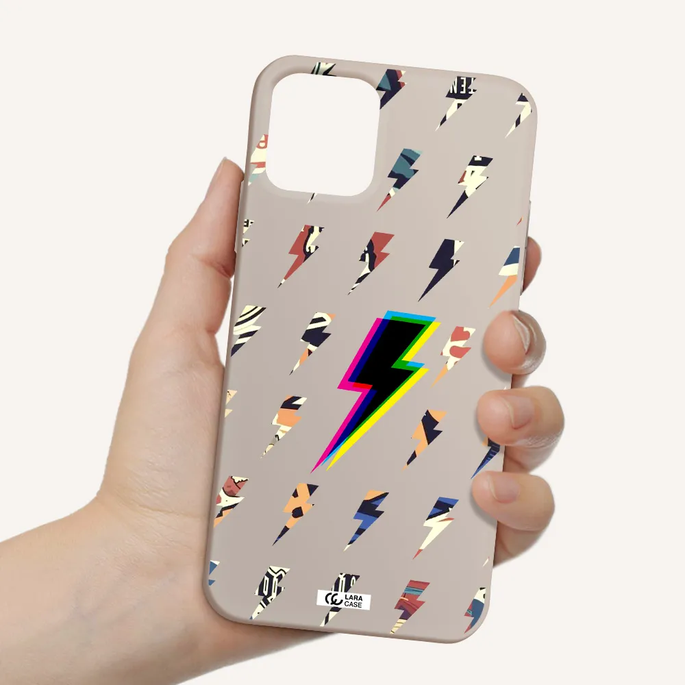 Thunder Glitch Apple iPhone 11 pro Silicone Stone Case