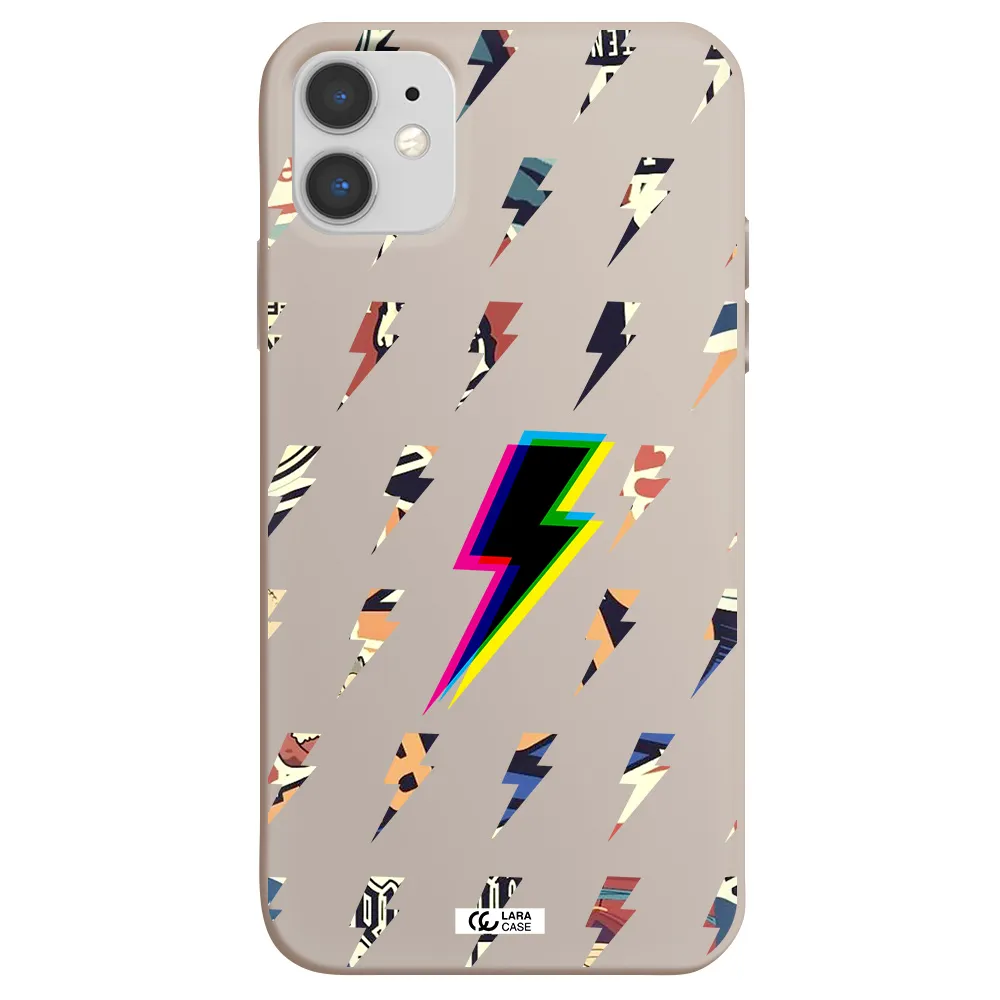 Thunder Glitch Apple iPhone 11 Silicone Stone Case
