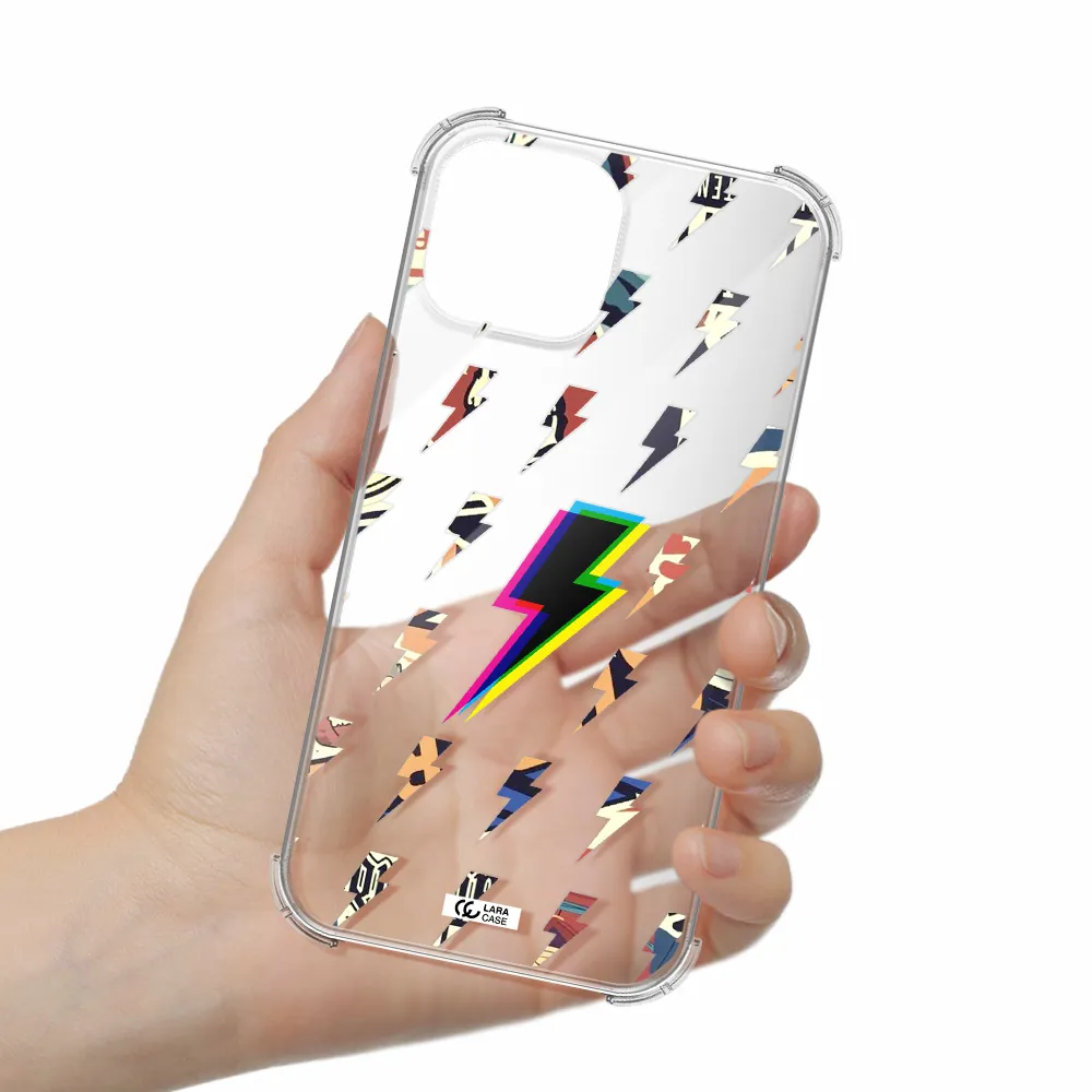 Thunder Glitch Apple iPhone 13 mini Clear PC Case