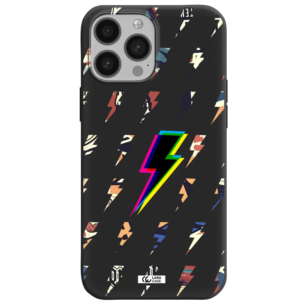 Thunder Glitch Apple iPhone 13 Pro Max Silicone black Case