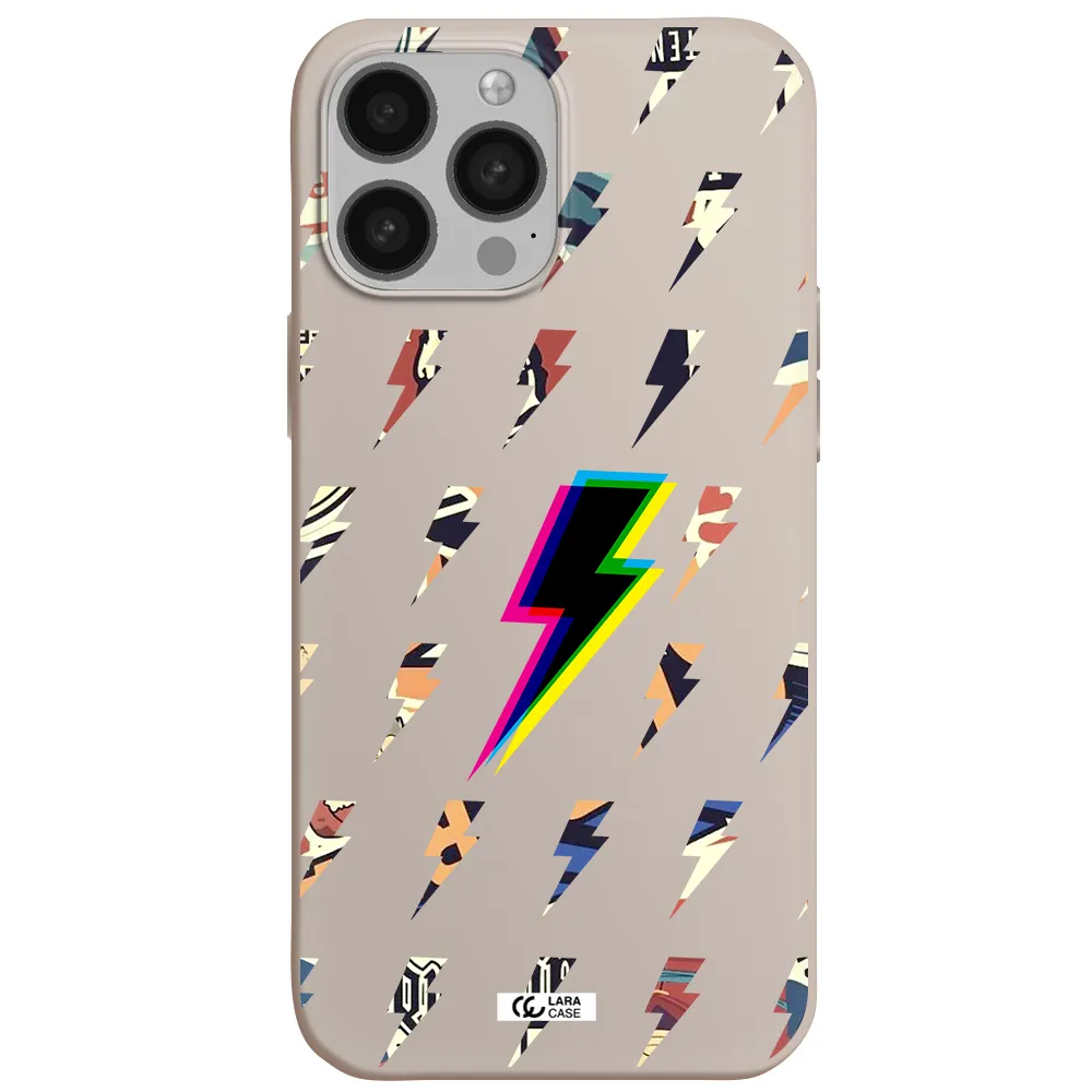 Thunder Glitch Apple iPhone 13 Pro Max Silicone Stone Case