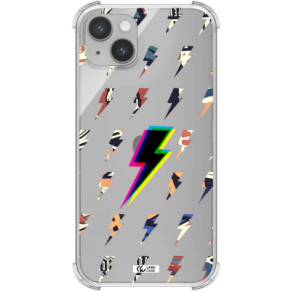 Thunder Glitch Apple iPhone 14 Clear PC Case