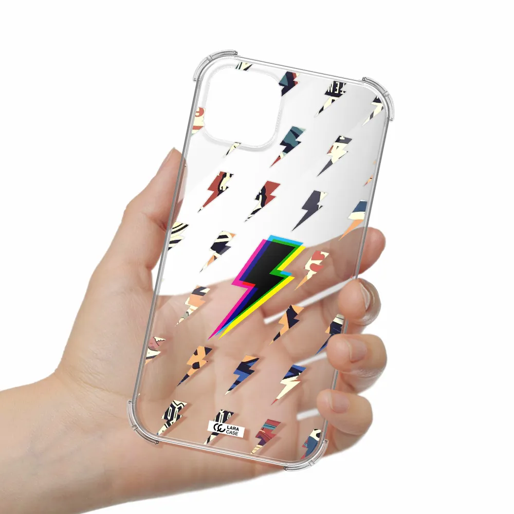 Thunder Glitch Apple iPhone 14 Clear PC Case