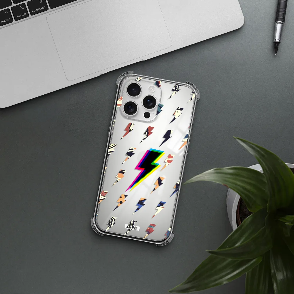 Thunder Glitch Apple Iphone 16 Pro Max Clear Pc Case