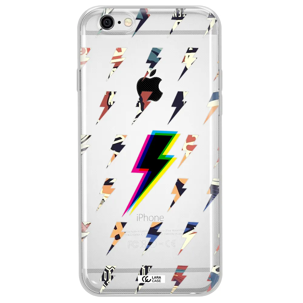 Thunder Glitch Apple iPhone 6 Clear TPU Case
