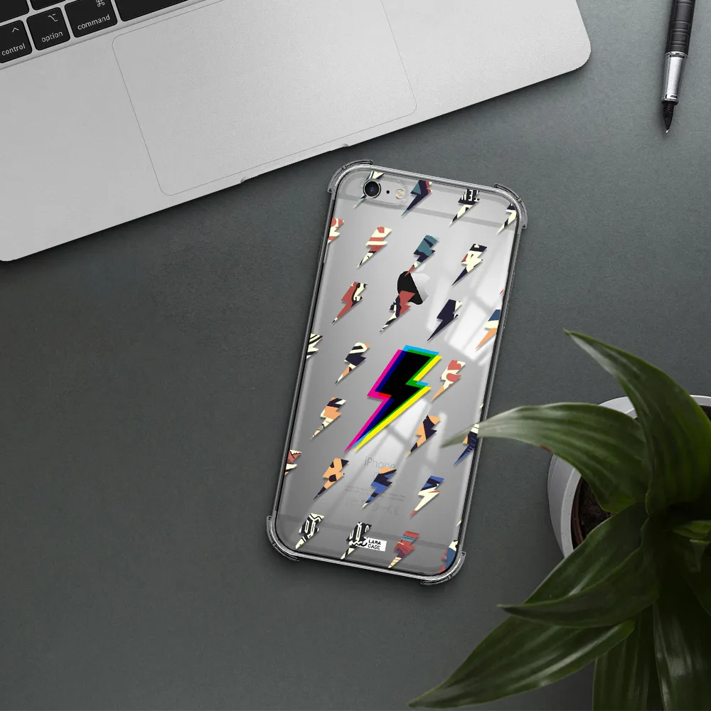 Thunder Glitch Apple iPhone 6 plus Clear PC Case