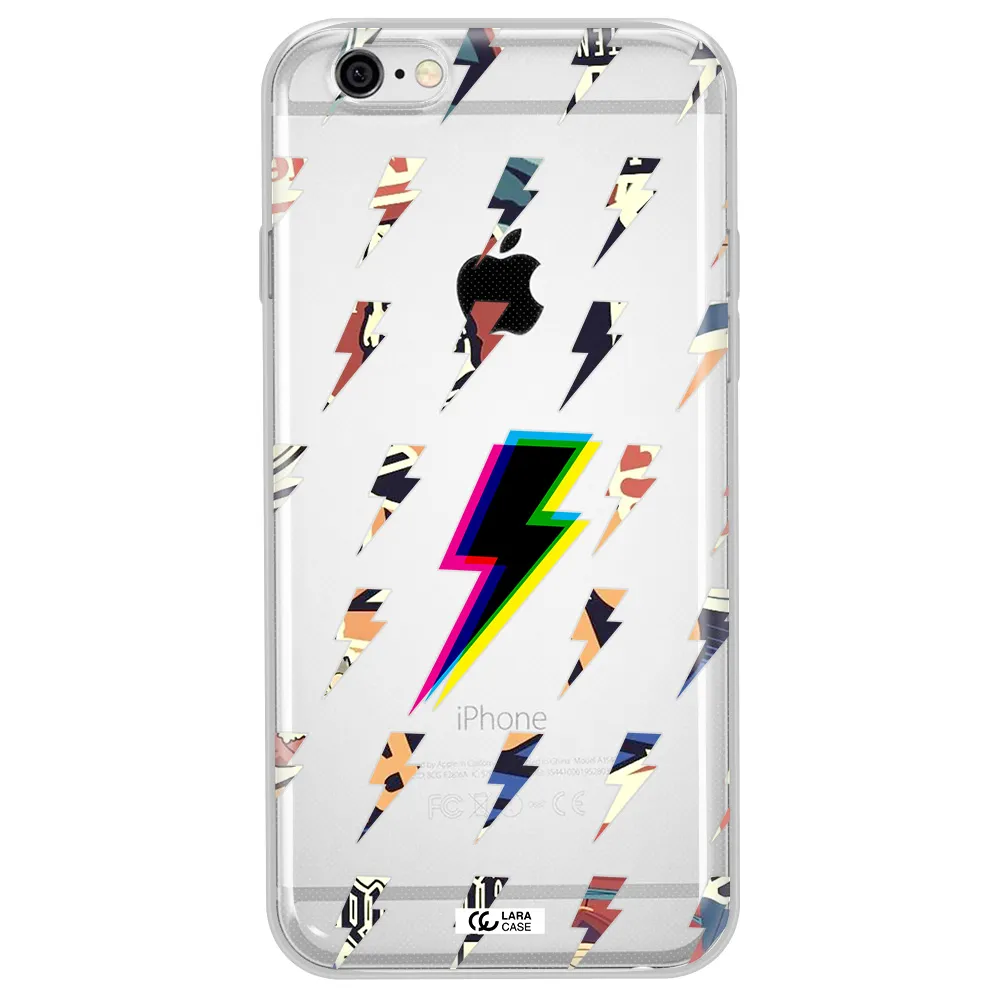 Thunder Glitch Apple iPhone 6 plus Clear TPU Case