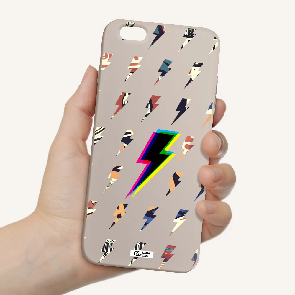 Thunder Glitch Apple iPhone 6 plus Silicone Stone Case