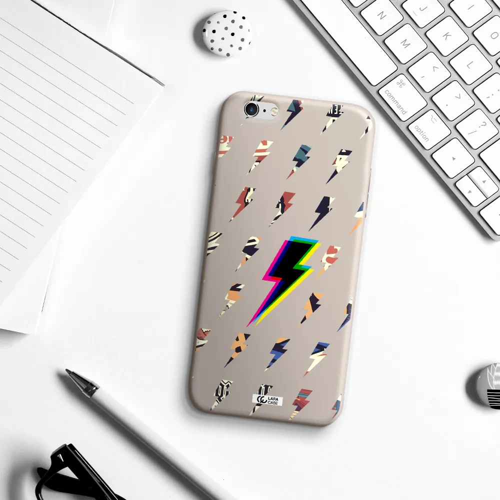 Thunder Glitch Apple iPhone 6 plus Silicone Stone Case