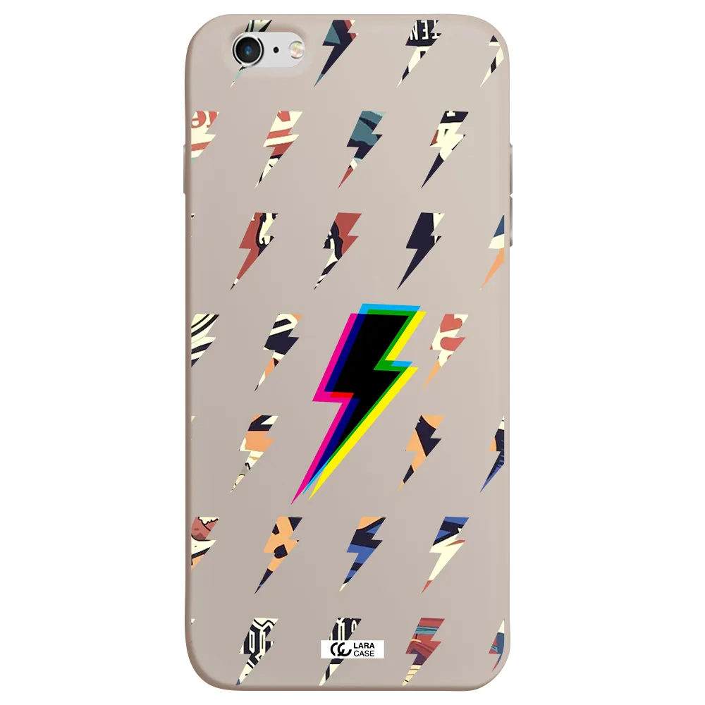 Thunder Glitch Apple iPhone 6 s plus Silicone Stone Case