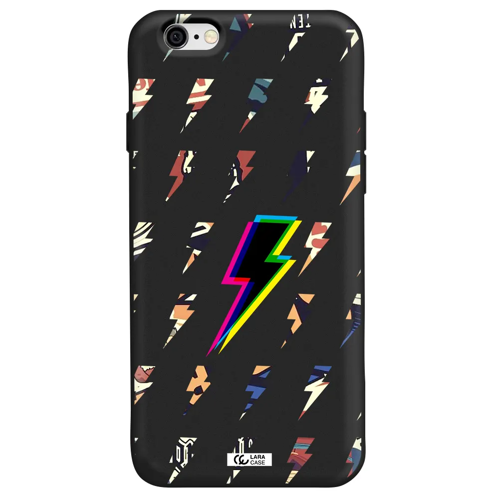 Thunder Glitch Apple iPhone 6 Silicone black Case