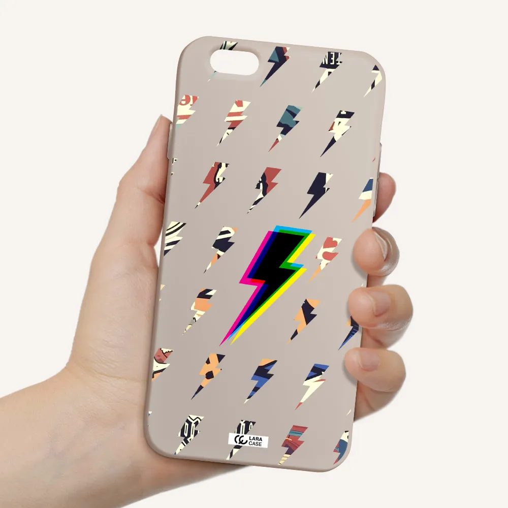 Thunder Glitch Apple iPhone 6 Silicone Stone Case