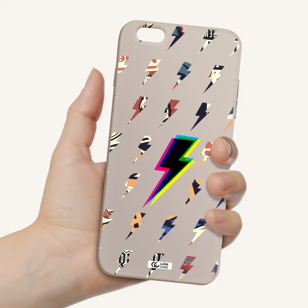 Thunder Glitch Apple iPhone 6S Silicone Stone Case