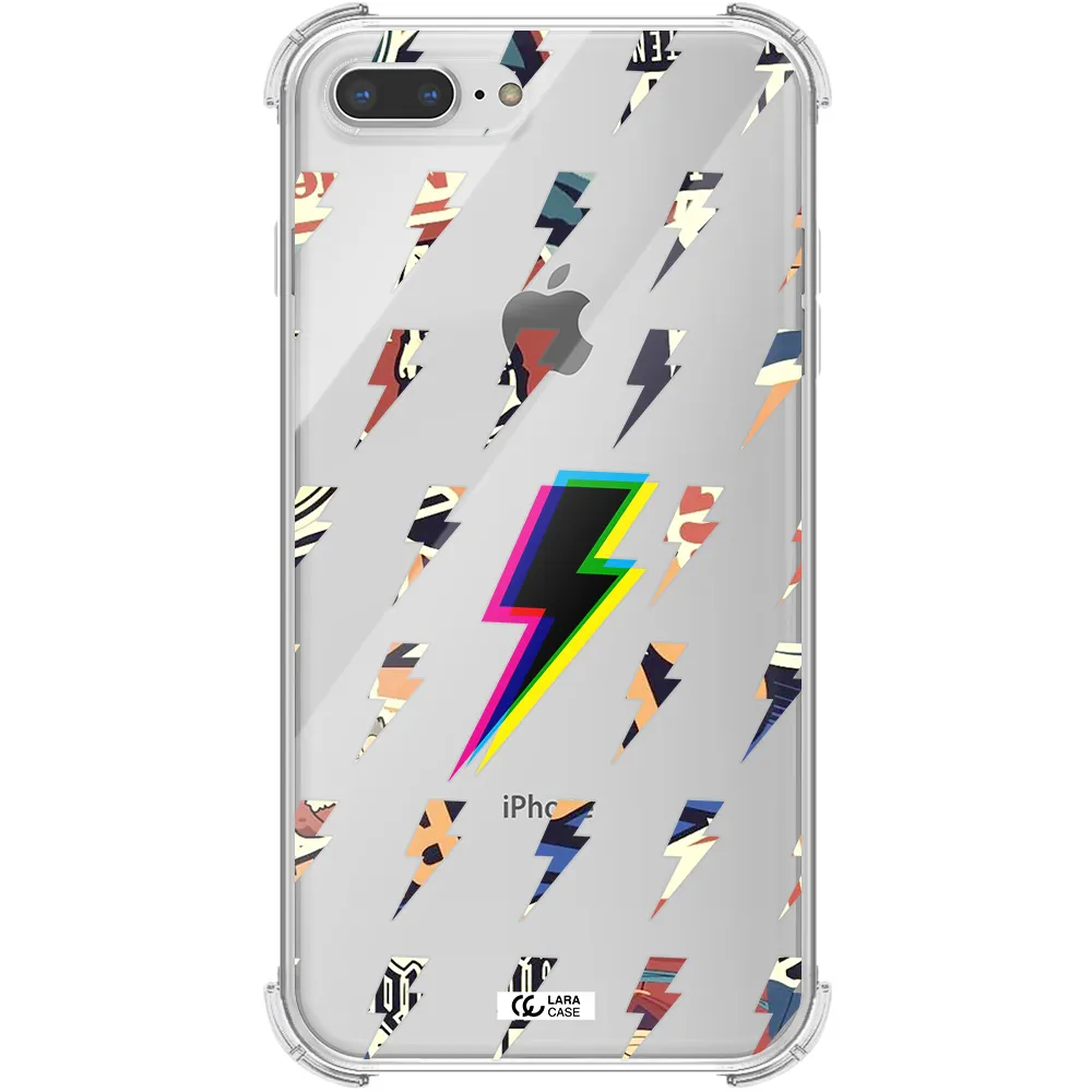 Thunder Glitch Apple iPhone 7 plus Clear PC Case