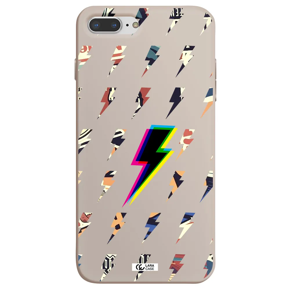 Thunder Glitch Apple iPhone 7 plus Silicone Stone Case